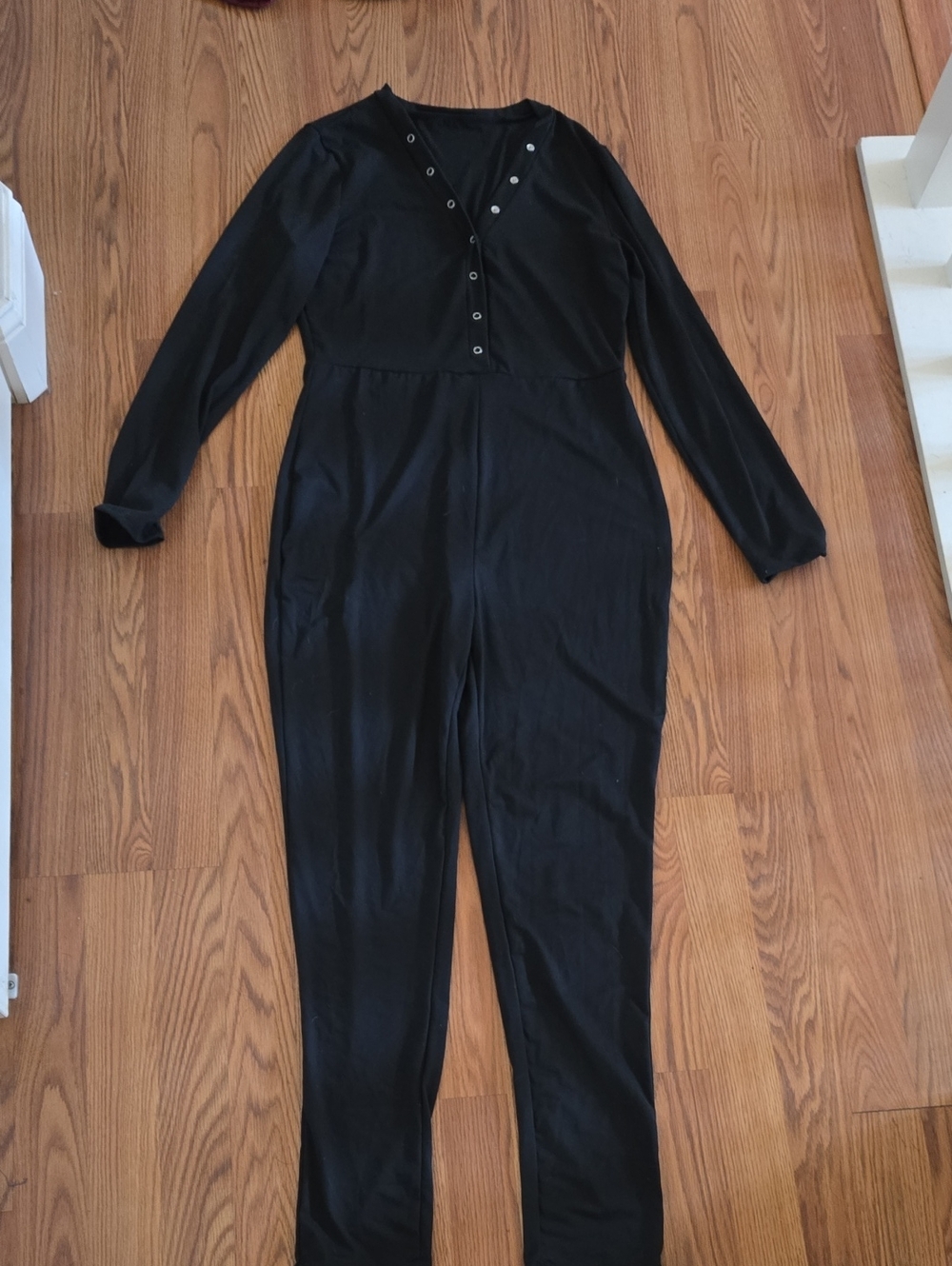Black Long Sleeve Women's Jumpsuit